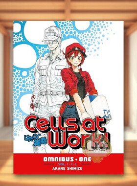 【预售】工作细胞合集1英文漫画进口原版书平装14岁以上Cells at Work! Omnibus 1  Akane ShimizuKodansha Comics书籍图书外版正
