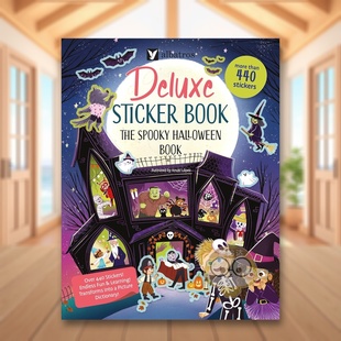 【现货】【场景贴纸书】万圣节惊魂夜 【Deluxe Sticker Books】The Spooky Halloween Book 原版英文儿童趣味进口书籍图书外版正