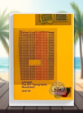 【预售】Letraset字体：DIY字体设计革命英文字体图案标志平面设计精装进口原版外版书籍Letraset: The DIY Typography Revolutio
