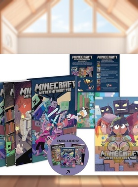 【预售】我的世界凋零盒装版英文漫画进口原版书平装14岁以上Minecraft: Wither Without You Boxed Set Gudsnuk Dark Horse书籍图