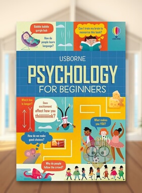 【预售】【初学者指南】心理学英文青少年读物进口原版外版书精装3-6周岁【For Beginners】PsychologyLara BryanUsborne childr书