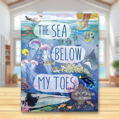 【预售】【手风琴书】我脚下的海 【Look Closer】The Sea Below My Toes 原版英文儿童绘本进口书籍图书外版正版