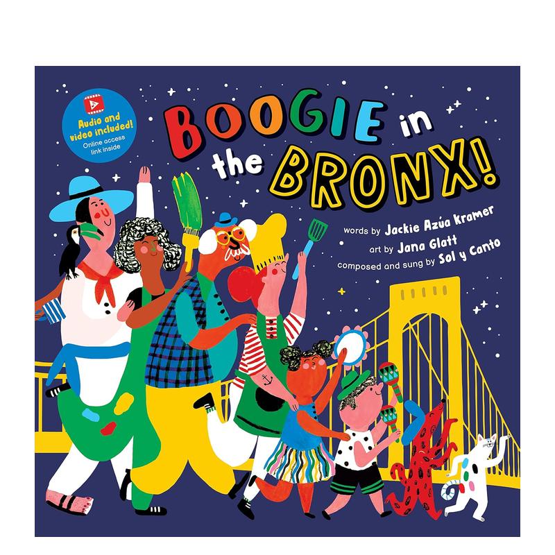 【预售】放声高歌 Boogie in the Bronx! (Barefoot Singalongs) 原版英文儿童绘本 书籍/杂志/报纸 儿童读物原版书 原图主图