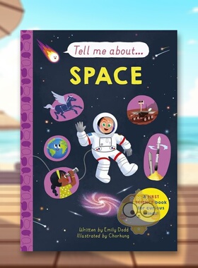 【预售】探索宇宙【Tell me about】Space英文儿童绘本知识百科3-6岁精装Emily Dodd  Chorkung n/a进口原版书Templar Publishing