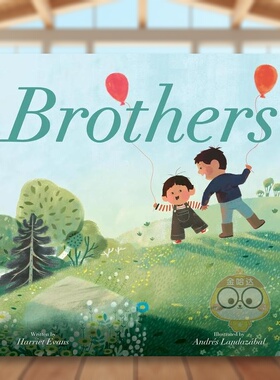 【预售】兄弟英文儿童绘本人际关系进口原版书纸板书Brothers Evans  Harriet Little Tiger Press书籍图书外版正版