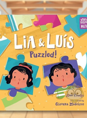 【预售】利亚和路易斯的困惑!英文儿童绘本自我认知情绪管理进口原版书精装Lia & Luis Puzzled! CRESPO  ANA Charlesbridge书籍图