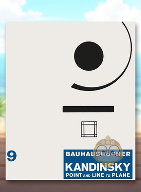 【预售】点和线到平面英文综合设计精装进口原版外版书籍【Bauhausbücher 9】Point and Line to Plane图书正版