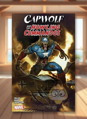 【预售】【Marvel】美队狼与咆哮突击队英文漫画平装进口原版书Capwolf & The Howling Commandos Phillips  Stephanie书籍图书外