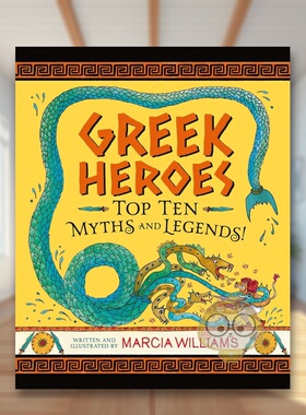【现货】希腊神话英雄Greek Heroes英文青少年读物3-6岁精装Marcia Williams进口原版书Walker Books UK2763书籍图书外版正版