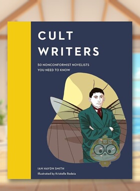 【现货】另类作家你要了解的50位非主流小说家Cult Writers 50 Nonconformist Novelists You Need to Know英文青少年读物6-9岁精