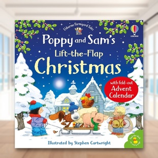 with Lift the 含倒数日历 and 英文儿童进 Calendar 原版 翻翻圣诞书 Poppy Sam Christmas Flap Advent 波比和山姆 预售