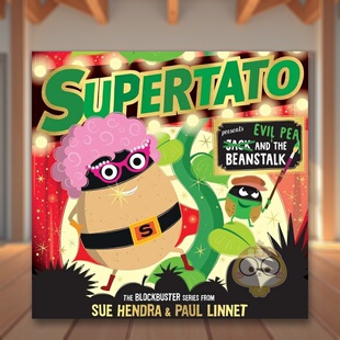 Presents the 预售 瞩目礼物Supertato gift Christm原 stopping Jack 超级畅销书系列今年圣诞节 Beanstalk and this show