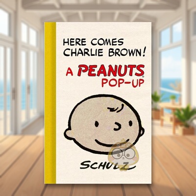 【现货】花生漫画立体书查理布朗来了Here Comes Charlie Brown! A Peanuts Pop-Up英文漫画CharlesM Schulz精装Abrams进口原版书