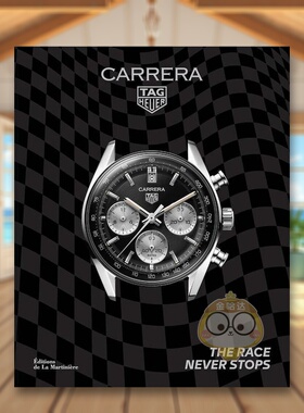 【预售】泰格豪雅卡莱拉系列比赛永不言歇英文珠宝首饰进口原版外版书精装14岁以上Tag Heuer Carrera The Race Never Stops Nic书
