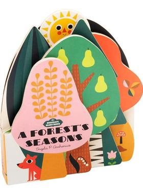 【现货】Bookscape Board Books【立体书】森林的四季 0-3岁儿童趣味自然立体绘本书 英文原版图书籍进口正版