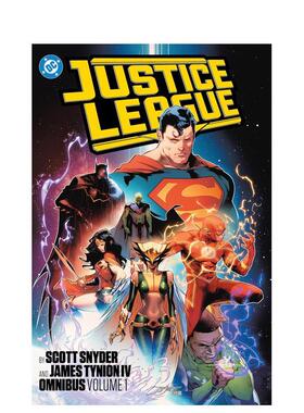 【现货】DC漫画 正义联盟合集卷1 Justice League by Scott Snyder and James Tynion IV Omnibus Vol.1 英文漫画书原版进口书籍