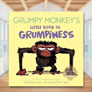 【现货】暴躁猴的暴躁小书Grumpy Monkey’s Little Book of Grumpiness英文儿童章节书3-6岁Lang  Suzanne进口原版书Random Hous