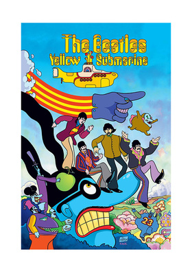 【现货】黄色潜水艇 披头士乐队 The Beatles Yellow Submarine 动画电影 英文漫画书原版进口图书 Bill Morrison 精装