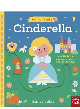 【预售】童话小径：灰姑娘 【Fairy Trails】Cinderella 原版英文儿童趣味 互动机关书进口书籍图书外版正版