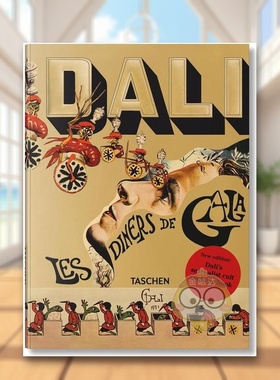 【预售】【TASCHEN】达利菜谱.加拉的晚宴 Dali. Les diners de Gala 原版英文艺术画册画集进口书籍图书外版正版