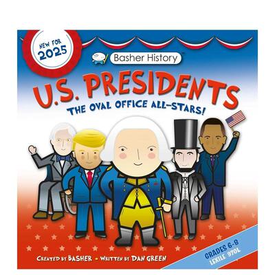 【现货】巴舍历史：美国总统 Basher History: US Presidents: Oval Office All-Stars 原版英文儿童绘本进口书籍图书外版正版