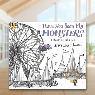 【预售】你见过我的怪物吗?英文儿童语言概念启蒙进口原版外版书Steve Light平装6岁-9岁Have You Seen My Monster? Candlewick书