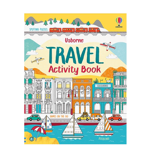 【现货】旅行活动书 Travel Activity Book 英文原版儿童趣味互动游戏 涂色猜谜 世界人文 进口童书