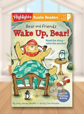 【现货】熊和朋友们醒醒Bear and Friends Wake Up Bear英文儿童绘本IP系列3-6岁精装Jody Jensen Shaffer进口原版书Highlights P