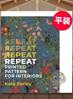 【现货】室内装饰的重复印花图案大书（平装）英文时尚综合进口原版外版书平装14岁以上Repeat Printed Pattern for Interiors Ka