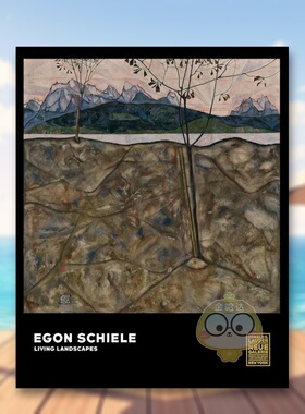【预售】埃贡席勒隽永的风景英文外国美术20世纪Christian Bauer进口原版书精装14岁以上Egon Schiele Living LandscapesPrestel书