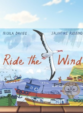 【现货】迎风飞行Ride the Wind英文儿童绘本自我认知情绪管理6-9岁精装Nicola Davies (Author)  Salvatore Rubbino (Illustr进口