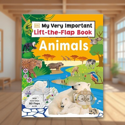 【预售】我的重要百科全书：动物百科英文儿童绘本知识百科进口原版外版书纸板书3-6周岁My Very Important Lift-the-Flap Book:书