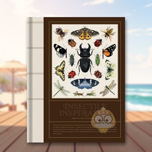 【现货】昆虫灵感自然艺术插画英文插画原画设定集进口原版图书Insectile Inspiration: Insects in Art and Illustration精装Vi书