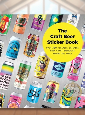 【现货】精酿啤酒贴纸书：300张来自全球精酿酒厂的可撕贴纸 The Craft Beer Sticker Book 原版英文贴纸书进口书籍图书外版正版