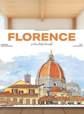 【现货】佛罗伦萨水彩速写（新版）英文艺术技法与入门赏析进口原版外版书精装【Sketchbooks】Florence SketchbookFabrice Moir书