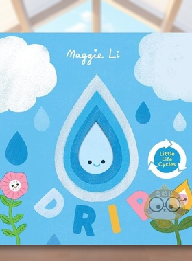 【预售】【小小生命周期】水滴Little Life Cycles Drip英文儿童绘本动物生态环保3-6岁纸板书Maggie Li进口原版书Templar Publis