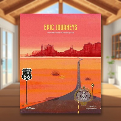 【现货】史诗旅程神奇路线的精彩故事Epic Journeys Incredible Tales Of Amazing Trails英文儿童绘本交通工具城市人文3-6岁精装