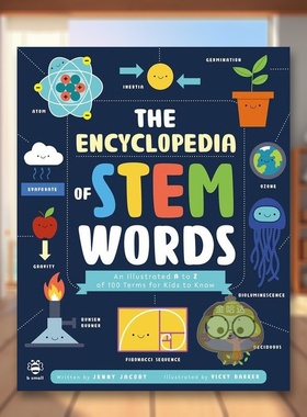 【现货】STEM单词百科全书The STEM Encyclopedia of Words英文青少年读物3-6岁平装Jenny Jacoby and Vicky Barker进口原版书b s