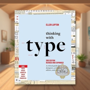 【现货】字体思维设计师作家编辑及学生的批判性指南Thinking with Type英文平面设计字体图案标志Ellen LuptonPrinceton Archite