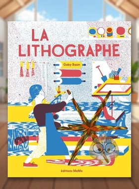 【现货】平板印刷工作室法文艺术绘本进口原版书精装La lithographe Gaby BAZIN Memo书籍图书外版正版