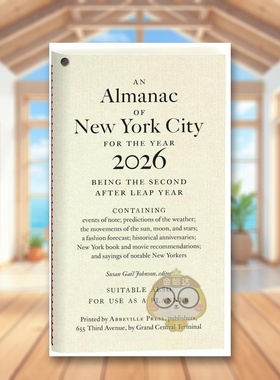 【预售】2026纽约城市年鉴 An Almanac of New York City for the Year 2026 原版英文旅行进口书籍图书外版正版