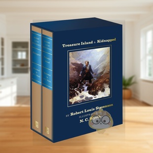 【预售】金银岛与诱拐 收藏版 双卷精装套装 Treasure Island & Kidnapped 原版英文文学进口书籍图书外版正版