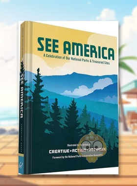【预售】看见美国 See America: A Celebration of Our National Parks & Treasured Sites 原版英文青少年读物进口书籍图书外版正
