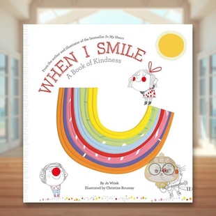 外版 Boo书 Hearts 预售 当我微笑时：仁慈之书英文儿童绘本自我认知情绪管理进口原版 When 书精装 Smile 6周岁 Growing