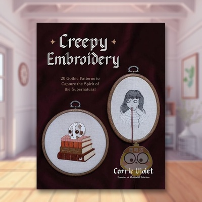 【预售】惊悚刺绣 20款哥特式图案 Creepy Embroidery 原版英文手工制作进口书籍图书外版正版