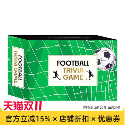 【预售】足球知识问答游戏卡牌Football Trivia Game 英文进口原版生活图书Frank Hopkinson; Raj Dhunna