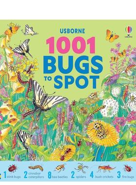 【预售】昆虫发现指南：1001种小虫 1001 Bugs to Spot 原版英文儿童绘本进口书籍图书外版正版