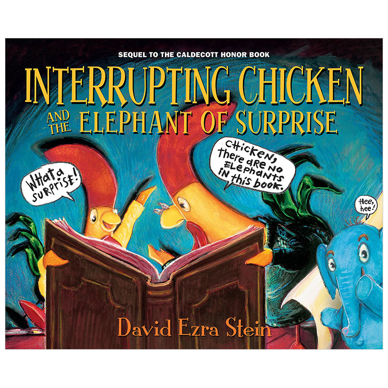 【预售】Interrupting Chicken 打断别人说话的小鸡与给人惊喜的小象 英文儿童绘本原版进口图书书籍