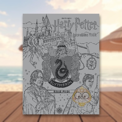 【预售】哈利波特：斯莱特林学院的骄傲：官方涂色本 Harry Potter: Slytherin House Pride 原版英文儿童趣味进口书籍图书外版正