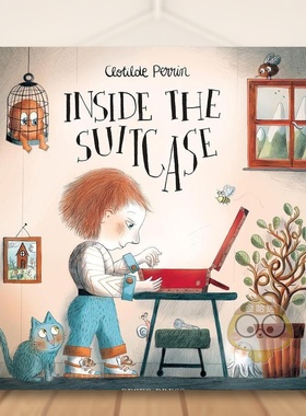【现货】【翻翻书】手提箱里有什么英文儿童趣味进口原版书精装Inside the Suitcase Clotilde Perrin著Gecko Press出版书籍图书外
